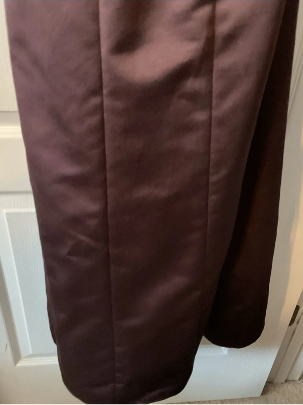 David's Bridal Strapless Beaded brown  Gown